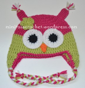 búho fucsia-manzana