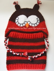 cuello-braga niños con gorro buho