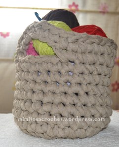 Cesto Beige Trapillo