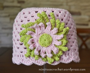 Gorrito granny con flor 002