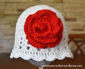 Gorrito zoe con flor 005