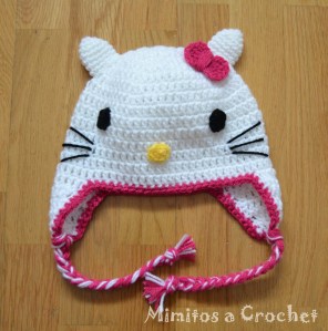 Gorro Hello Kitty lazo fucsia 003