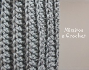 Cuello gris punto elástico VII